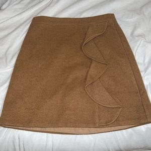 Brown mini skirt